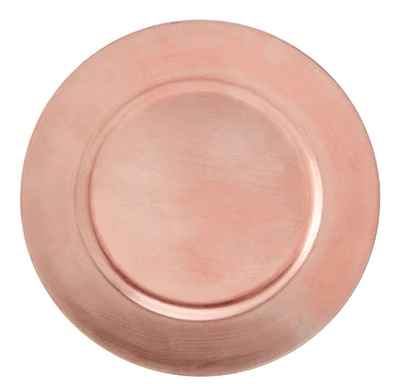 Charger Plates Rose Gold Silver Gold Etsy