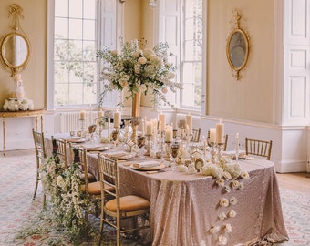 Sequin Tablecloth - Ex-Display SALE - Wedding event