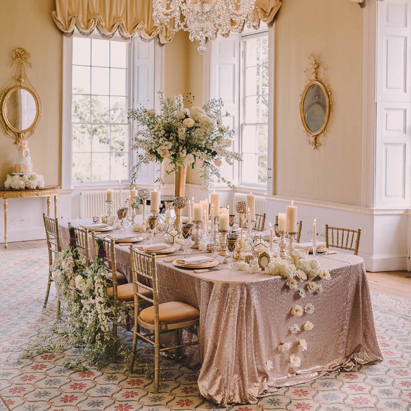Sequin Tablecloth - Ex-Display SALE - Wedding event