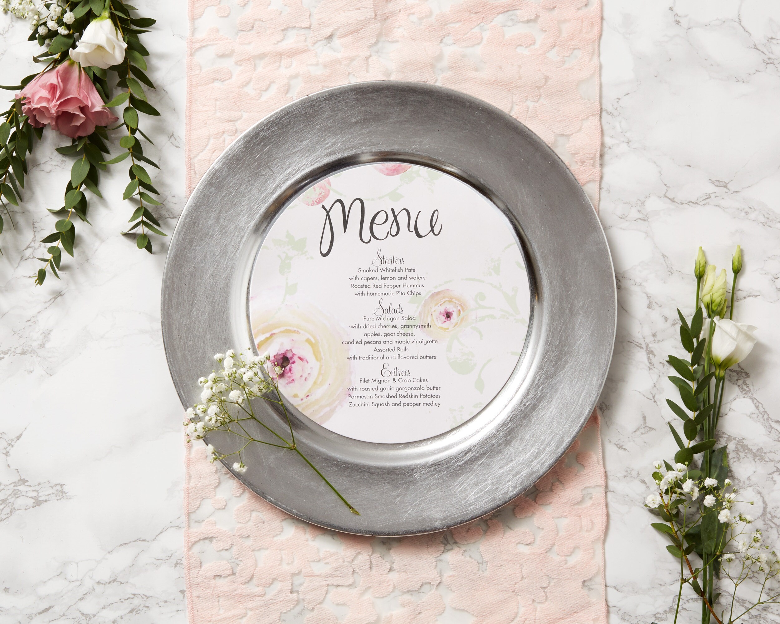 Charger Plates Rose Gold Silver Gold Etsy