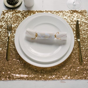 Sequin napkin placemat