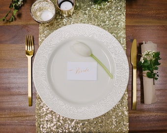 Gold Sparkly Table Runners