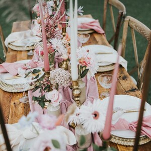 Pink Velvet Table Runner imagem 7