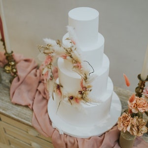 Chiffon Table Runner Pink, Mauve, Blush image 3