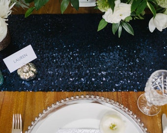 Navy Blue Table Runners  and Tablecloth