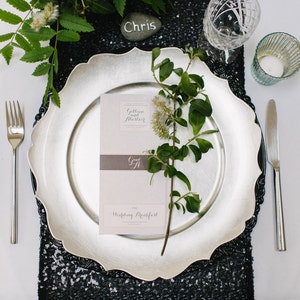 Black Tie Runner and Tablecloths