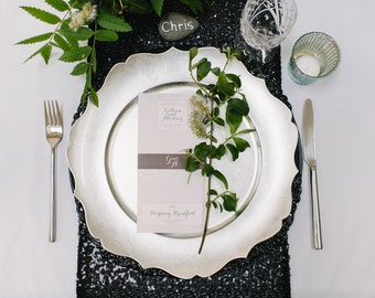 Black Tie Table Runner