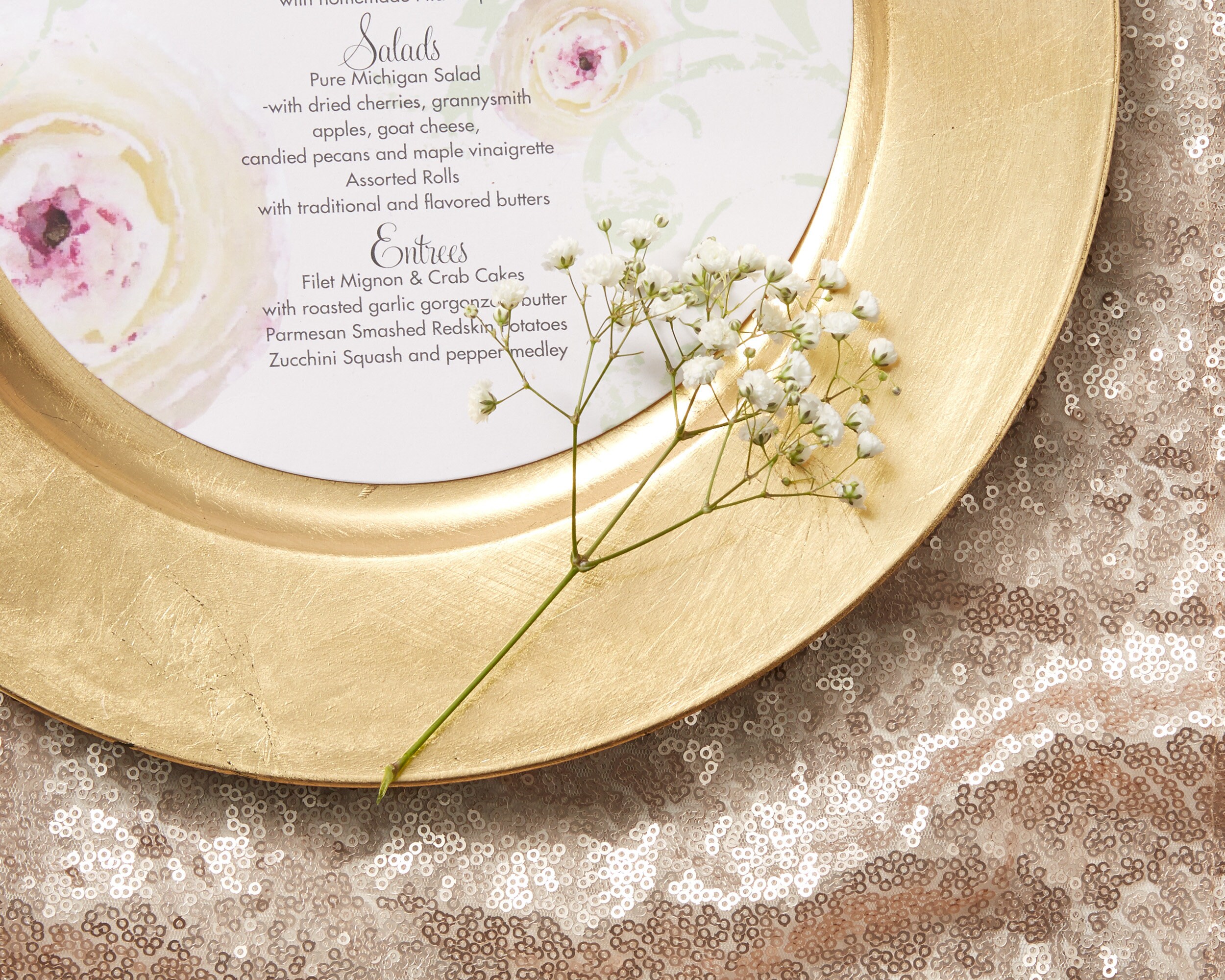 Charger Plates Rose Gold Silver Gold Etsy