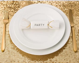 Sequin Placemat Gold