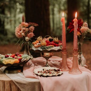 Blush Pink Chiffon Table Runner