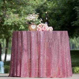 Pink Tablecloth Sequin