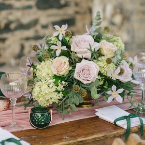 Pink Velvet Table Runner imagem 5