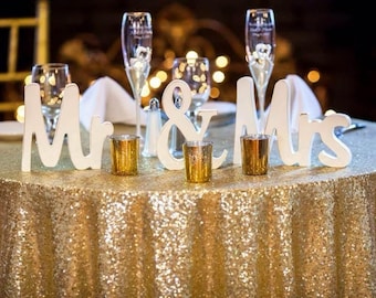 Sparkly Gold Party Tablecloth