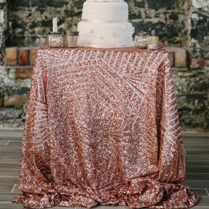 Tovaglie Art Deco Oro Rosa