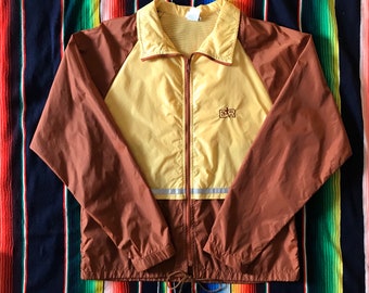 brooks running jacket brown