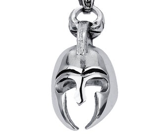 APE7® Römischer Helm Edelstahl Anhänger Römerhelm Poliert mit oder ohne Halskette