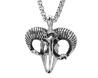 APE7® Edelstahl Königlich Keltisches Skull Kreuz Anhänger Lilienkreuz Fleur-De-Lis Halskette 75cm Mittelalter Biker Schmuck Gothic