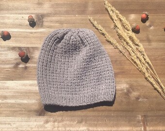 Adult/teen sized wool blend stretchy handknitted  beanie.Oatmeal.  Ready to ship. More colors available.