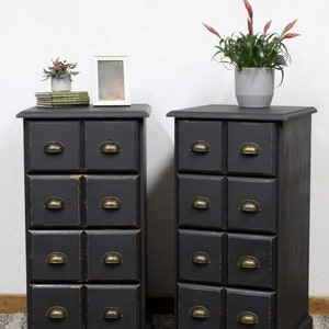 Distressed nightstands with drawers deals