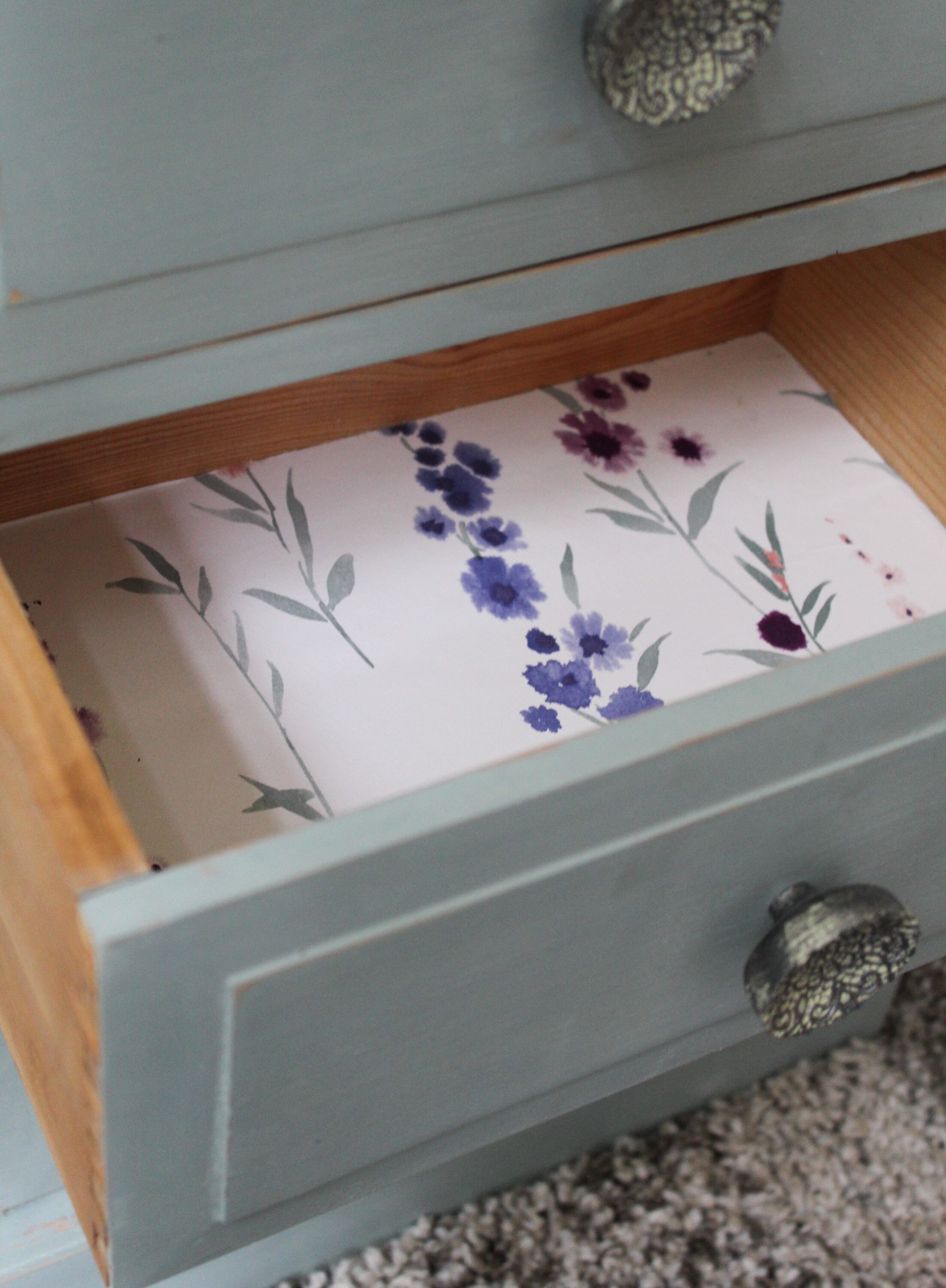 DuckEgg Blue Bedside Tables Pair of Farmhouse Solid Pine Etsy