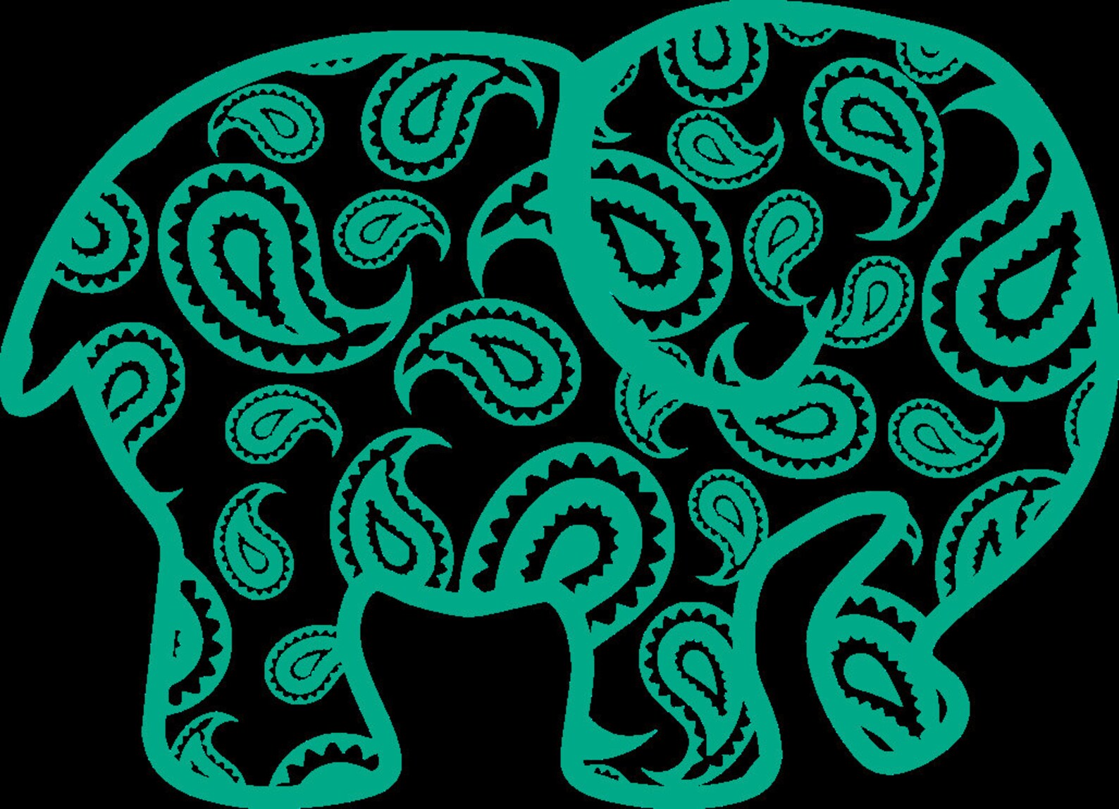 Paisley Elephant Car Decal Elephants Elephant Decal Car Decal Window