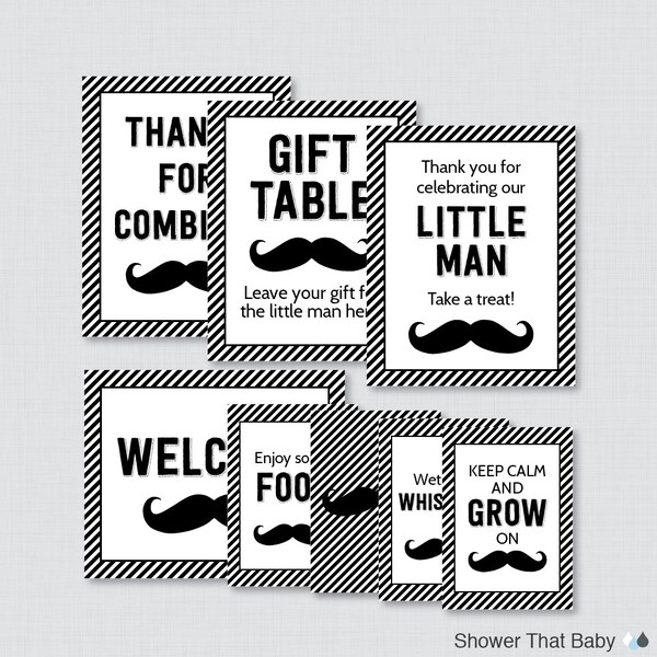 Mustache Baby Shower - Etsy