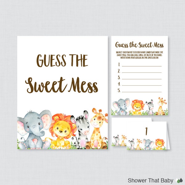 Guess the Sweet Mess - Etsy