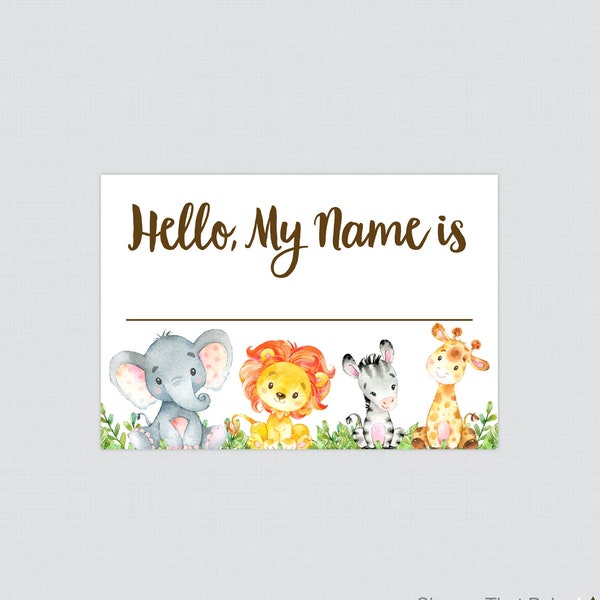 Elephant Name Banner Etsy