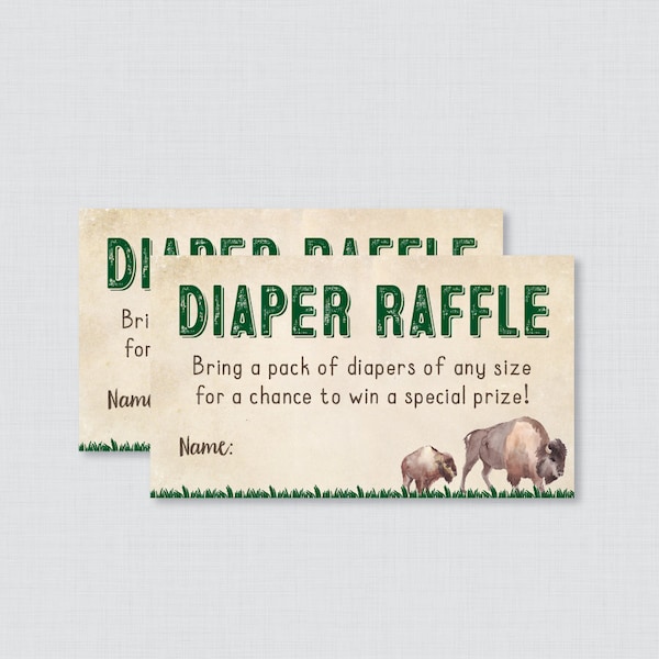 Western Diaper Raffle Sign - Etsy