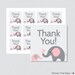 Printable Elephant Baby Shower Favor Tags Thank You Tag for | Etsy