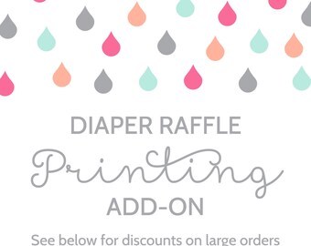 Diaper Raffle Printing Add-On