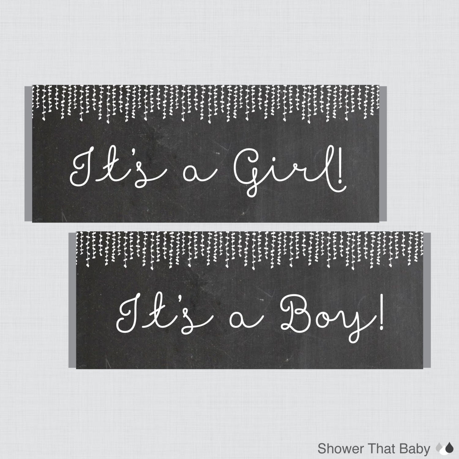 Chalkboard Printable Candy Bar Wrapper For Baby Shower Hershey 50