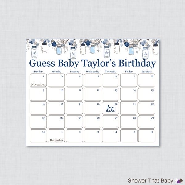 Baby Due Date Pool - Etsy