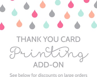 Printing Add-On for Thank You Cards