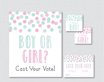 Boy or Girl Voting - Etsy