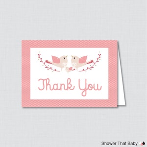 Printable Bird Thank You Card Printable Instant Download | Etsy