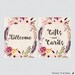 Printable Boho Baby Shower Table Signs SIX Signs Welcome - Etsy