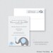 Blue Elephant Wraparound Return Address Labels Printed Elephant Baby ...