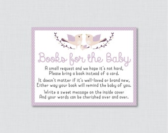Purple Birdie Baby Shower Invites Bird Shower Invitation Baby Girl Invitation Bird Baby Shower Invitation Printable or Printed 0037-R