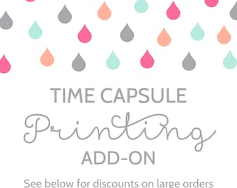 Printing Add-On for Time Capsule Cards and Sign