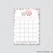 Pink and Gray Owl Baby Shower Bingo Cards Printable Blank - Etsy