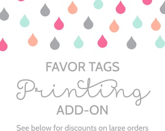 Favor Tag Printing Add-On