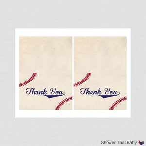 Printable Baseball Thank You Card - Printable Instant Download ...