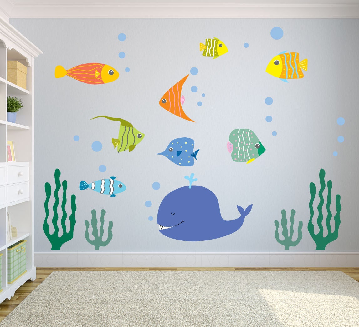 Underwater Wall Decals Ocean Scene Wall Decal Kids Wall