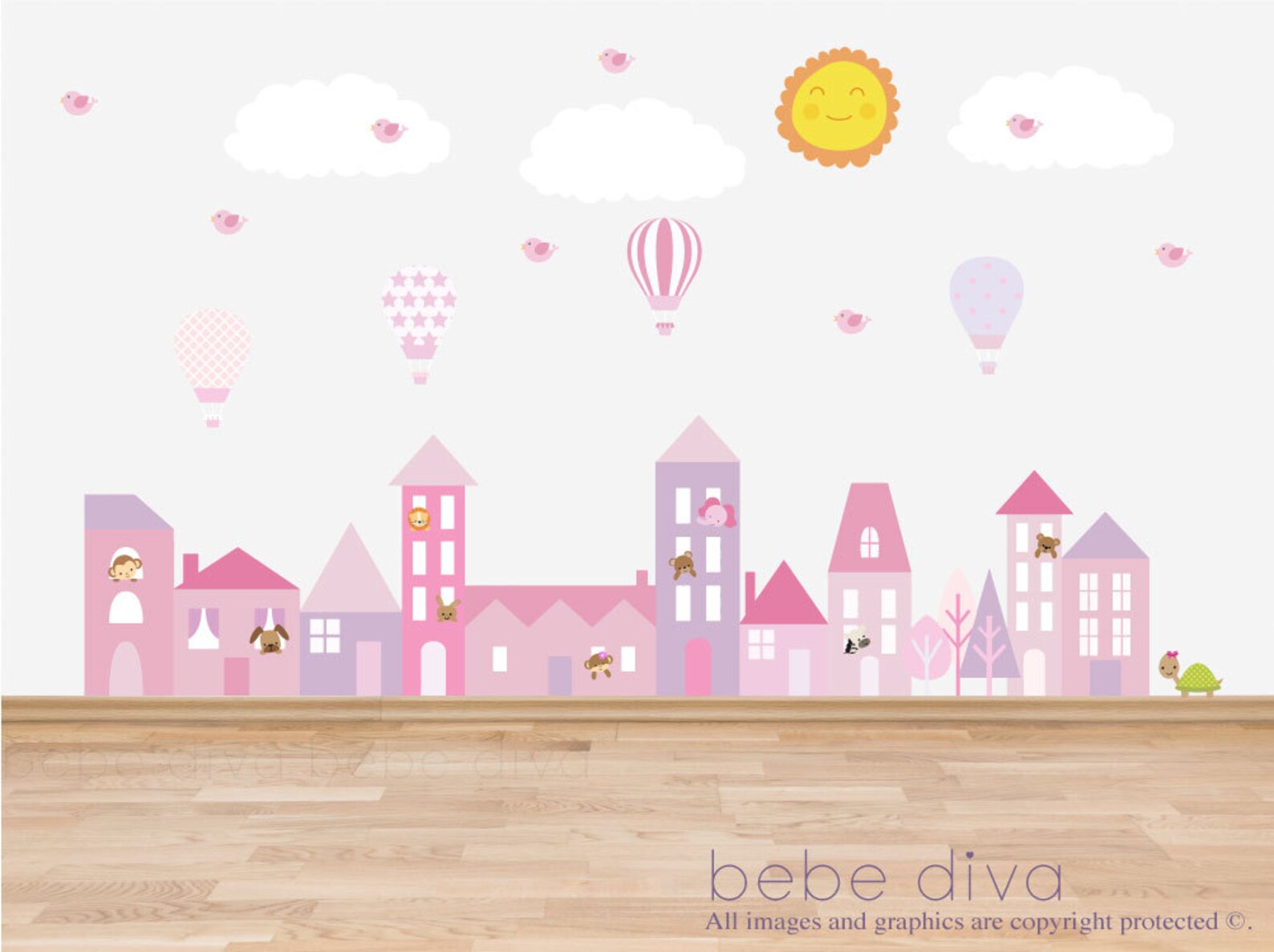 City Wall Decals Wall Decals Nursery Baby Wall Decal Kids Etsy