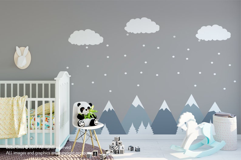 mountain wall decal nursery