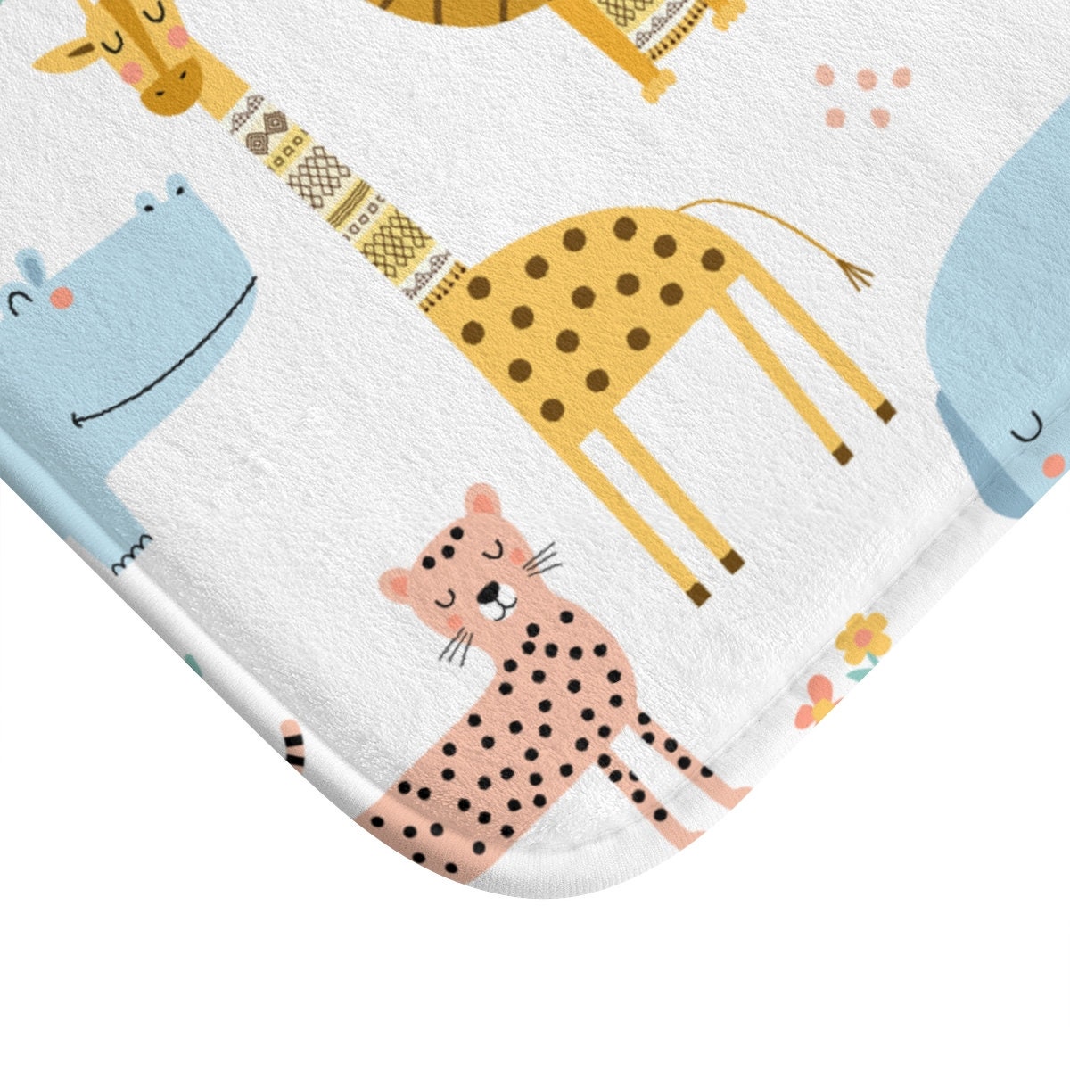 Kids Bath Mat Jungle Animals Jungle Animals Bath Mat Kids Etsy