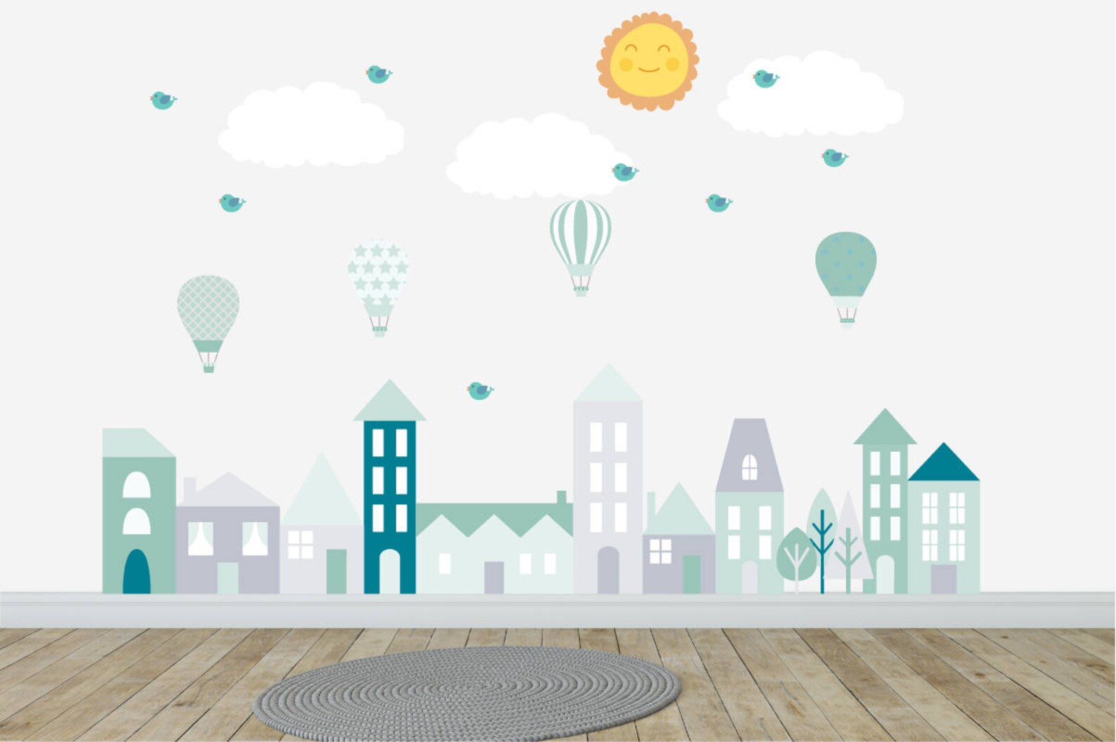 City Wall Decals Wall Decals Nursery Nursery Wall Decal Etsy