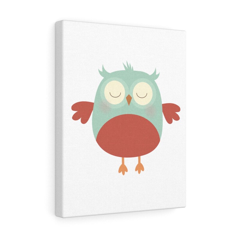 Kids Art Nursery Canvas Art Kids Art Girl Art Baby Shower Gift Nursery Prints Owl Nursery Wall Art Nursery Decor Nursery Art