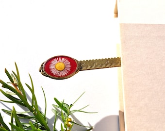 Wildflower Bookmark/ Pressed Flower Bookmark/ Bookmark/ Pressed Flower Gifts/ Floral Pin/ Nature Bookmark/ Gifts For Book Lover, Unique gift
